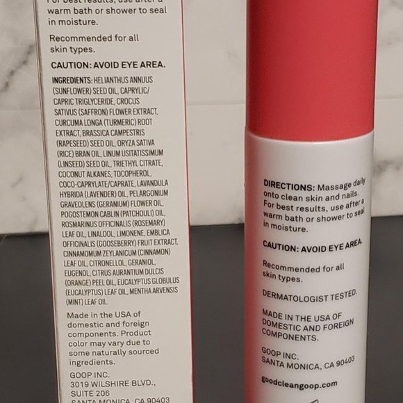 Goop Skincare Gwyneth Paltrow Naked Elixir Body Oil NEW - Picture 4 of 7